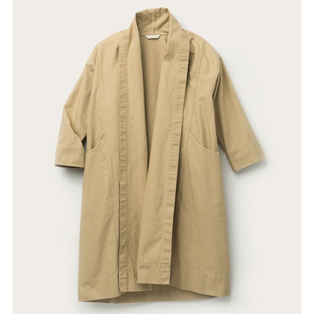 Elizabeth Suzann Clyde trench in khaki